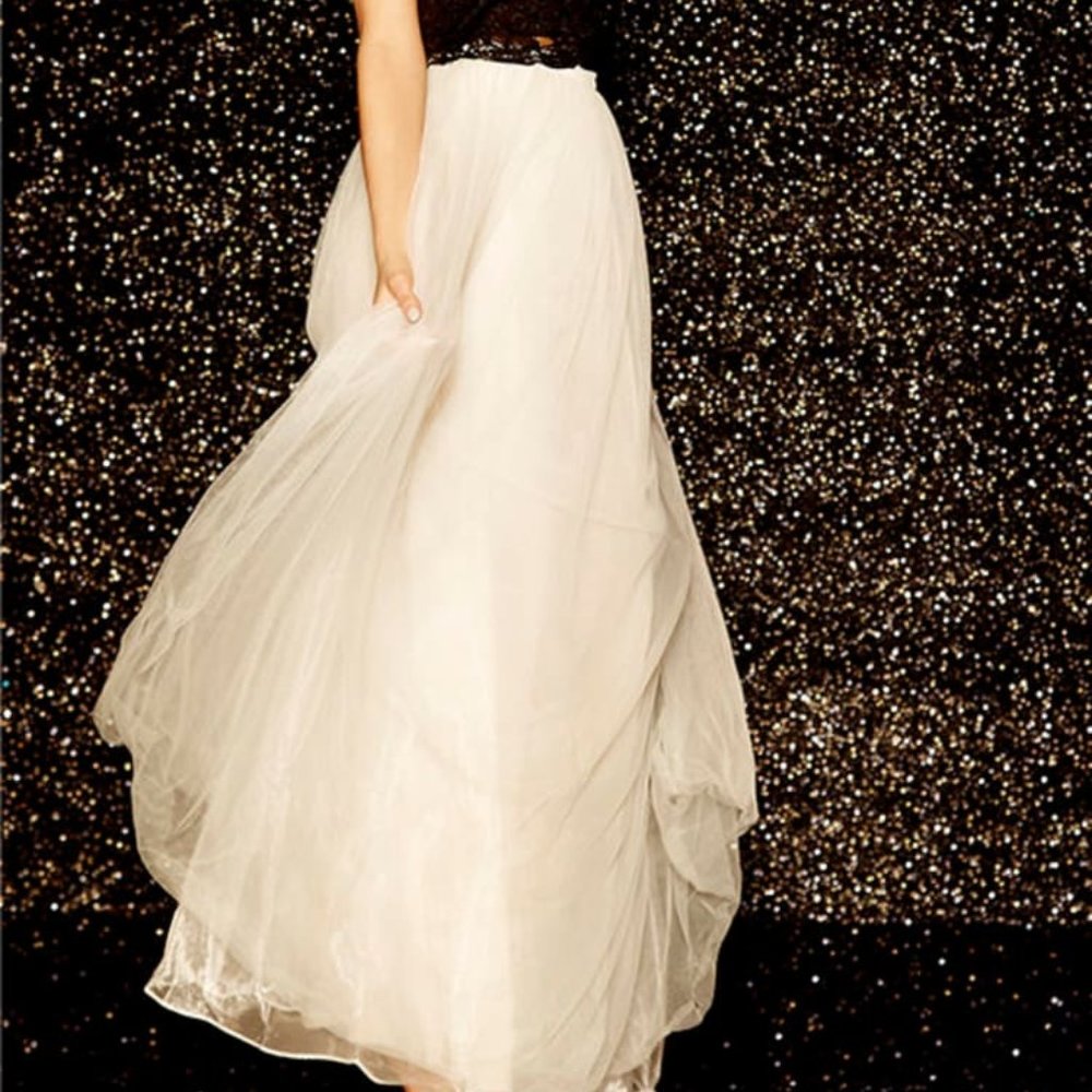 Lulu's Scoop of Sorbet Cream Tulle Maxi Skirt - medium